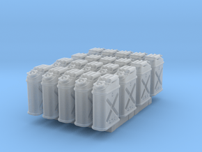 1/64 US Jerrycan x20 Set101 in Clear Ultra Fine Detail Plastic