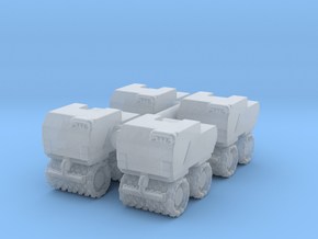 Trench Compactor (x4) 1/144 in Clear Ultra Fine Detail Plastic
