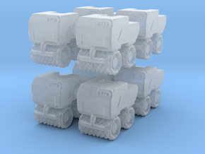 Trench Compactor (x8) 1/285 in Clear Ultra Fine Detail Plastic