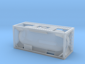20ft Tank Container 1/100 in Clear Ultra Fine Detail Plastic