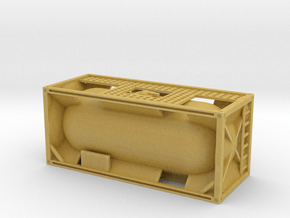 20ft Tank Container 1/87 in Tan Fine Detail Plastic