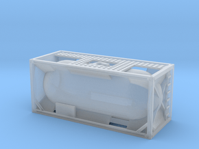 20ft Tank Container 1/87 in Clear Ultra Fine Detail Plastic