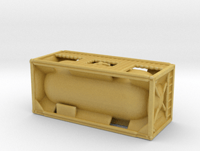 20ft Tank Container 1/200 in Tan Fine Detail Plastic