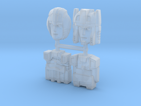 Headmasters Faceplate Four Pack in Clear Ultra Fine Detail Plastic