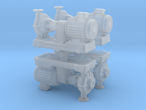 Motor Pump (x4) 1/144 in Clear Ultra Fine Detail Plastic