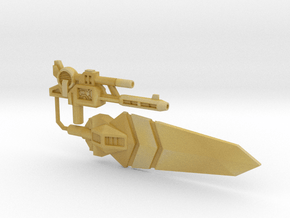 Grand Sword and Gun Two-Pack, 5mm in Tan Fine Detail Plastic
