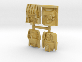 R63 Fembot Faces 4-Pack #1 in Tan Fine Detail Plastic