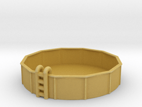 15ft Swimming Pool 1/72 in Tan Fine Detail Plastic