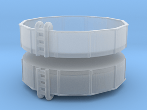 15ft Swimming Pool (x2) 1/200 in Clear Ultra Fine Detail Plastic