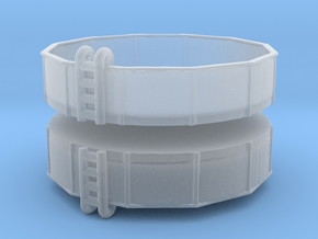 15ft Swimming Pool (x2) 1/220 in Clear Ultra Fine Detail Plastic