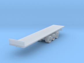 Flatbed Trailer 1/100 in Clear Ultra Fine Detail Plastic