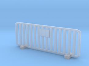 Crowd Control Barrier 1/43 in Clear Ultra Fine Detail Plastic