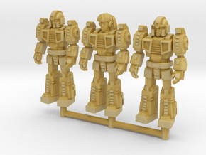 Diaclone Squad, at attention 35mm Minis in Tan Fine Detail Plastic