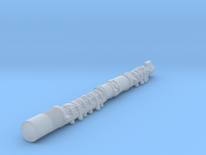 1/56 Thermal Sleeved 100 mm length Tank Gun in Clear Ultra Fine Detail Plastic