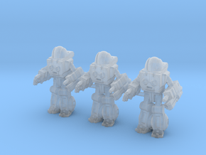 Autobot Exosuit Squad of 3, 35mm miniatures in Clear Ultra Fine Detail Plastic