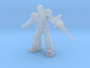 Diaclone Grenadier, 35mm Mini in Clear Ultra Fine Detail Plastic