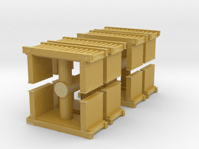 Roller Conveyor (x8) 1/120 in Tan Fine Detail Plastic