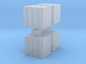 Concrete Bricks Pile (x4) 1/87 in Clear Ultra Fine Detail Plastic
