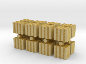 Concrete Bricks Pile (x16) 1/200 in Tan Fine Detail Plastic