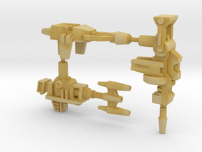 Insecticon Weapon 3-Pack. 5mm in Tan Fine Detail Plastic