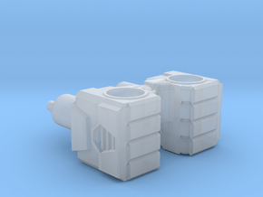 Robot Fists, 5mm in Clear Ultra Fine Detail Plastic