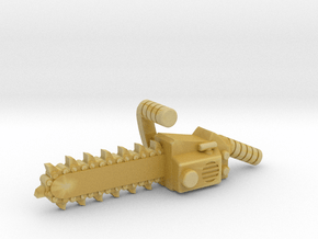 Chainsaw, 5mm grip in Tan Fine Detail Plastic