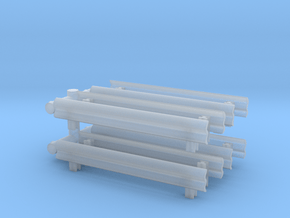 Guard Rail (x8) 1/144 in Clear Ultra Fine Detail Plastic