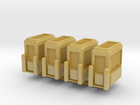 Toll Booth (x4) 1/160 in Tan Fine Detail Plastic