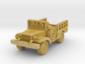 Dodge WC51 - Allied WWII Vehicle Miniature in Tan Fine Detail Plastic