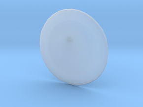 Round Custom Symbol Shield, 3mm in Clear Ultra Fine Detail Plastic