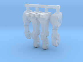 Insecoid Inchman Limbs in Clear Ultra Fine Detail Plastic