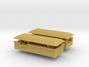 Food Counter (Isle) (x2) 1/285 in Tan Fine Detail Plastic