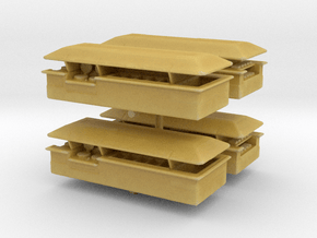 Food Counter (Isle) (x4) 1/350 in Tan Fine Detail Plastic