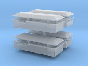 Food Counter (Isle) (x4) 1/350 in Clear Ultra Fine Detail Plastic