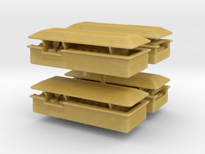 Food Counter (Isle) (x4) 1/400 in Tan Fine Detail Plastic