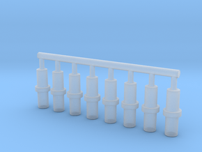 5mm Double-Ended Pegs in Clear Ultra Fine Detail Plastic