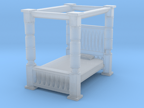 Four Poster Bed 1/72 in Clear Ultra Fine Detail Plastic
