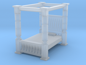 Four Poster Bed 1/43 in Clear Ultra Fine Detail Plastic