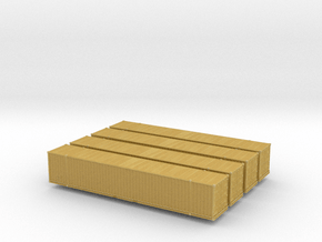 53ft High-Cube Container (x4) 1/500 in Tan Fine Detail Plastic