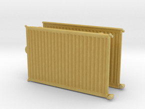 Wall Radiator Heater (x2) 1/43 in Tan Fine Detail Plastic