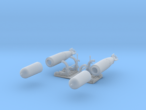1-48 PT Torpedo Rack TypA Set2.stl in Clear Ultra Fine Detail Plastic