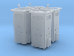 B-Turm 4x4 Watchtower (x4) 1/400 in Clear Ultra Fine Detail Plastic