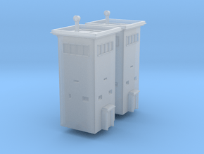 B-Turm 4x4 Watchtower (x2) 1/350 in Clear Ultra Fine Detail Plastic