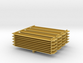 Grocery Shelf (x4) 1/220 in Tan Fine Detail Plastic