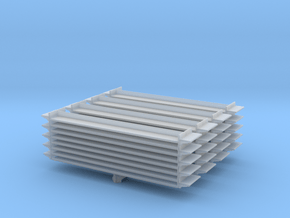Grocery Shelf (x4) 1/220 in Clear Ultra Fine Detail Plastic