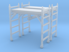 Scaffolding Unit (x2) 1/64 in Clear Ultra Fine Detail Plastic