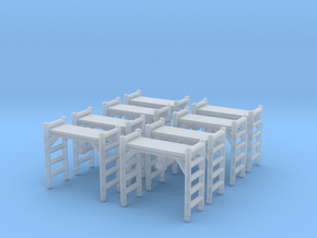 Scaffolding Unit (x8) 1/160 in Clear Ultra Fine Detail Plastic