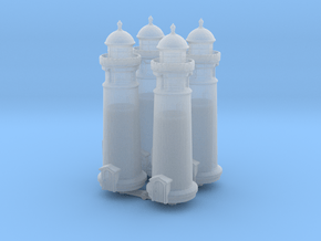 Lighthouse (round) (x4) 1/1000 in Clear Ultra Fine Detail Plastic