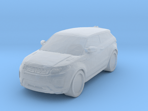 Range Rover Evoque 1/56 in Clear Ultra Fine Detail Plastic