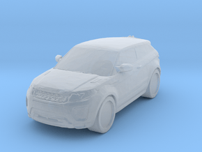 Range Rover Evoque 1/64 in Clear Ultra Fine Detail Plastic